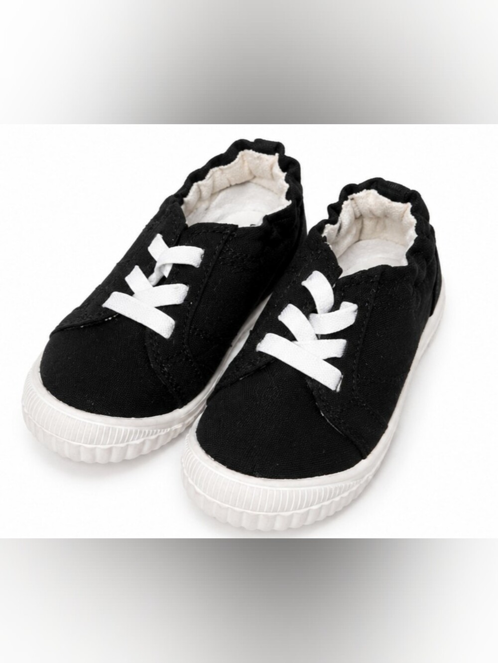 Wonder Nation Kids Black Casual Sneakers – Size 8 Toddler